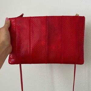 VINTAGE SNAKE SKIN Clemente Purse